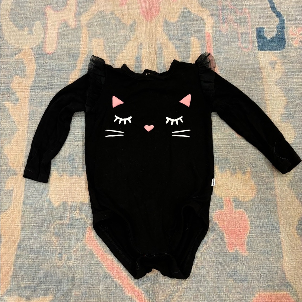 PLAY by Little Sleepies Black Cat onesie